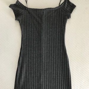 Off the shoulder body con dress